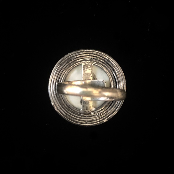 Vintage 925 Silver Mother of Pearl Ring - Picture 8 of 8